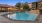 a swimming pool in a backyard